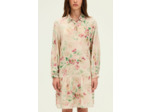 Robe col chemise à fleurs - LYLIA