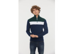 pull camioneur maille fantaisie «color block»