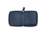 Le cuir lisse portefeuille zip