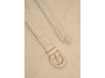 Ceinture tressée en cuir
