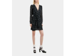 Robe Courte A Manches Longues black white