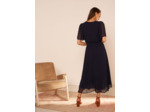 Robe midi avec manches volantées