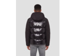 Blouson à capuche bi-matière