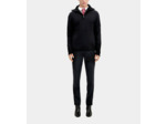 Pull Col Camionneur Avec Patch Canetille Et Details De Zip black