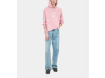 T-Shirt Manches Longues Avec Sérigraphie Rose sweet pink