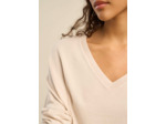 Pull maille fine col V