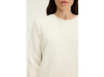 Pull à torsades en laine fine - EMI