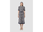 Chemise Calista bleu nuit en broderie anglaise