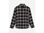 Chemise manches longues a carreaux black grey white