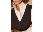 Gilet sans manches ABEL BIS en laine à chevrons