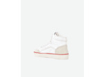 Baskets Montantes En Cuir Blanc Avec Étoiles white