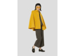 Manteau Majorelle Jaune Citron en Laine