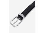 Ceinture en cuir effet croco black