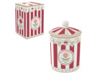 FLOWERY Pot avec couvercle 11.5cm x 18h