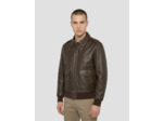 Blouson pilote, cuir d'agneau