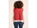 Gilet court sans manches en mohair