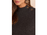 Pull col montant BRADLEY en 100% cachemire - 4 fils