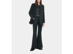 Pantalon Tailleur En Laine Mélangée Noir black