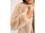 Veste en fausse fourrure à poil long