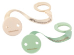 Lot de 2 attaches tétine  Beige Et Vert