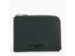 Porte cartes moyen zippé Emile en cuir signature T