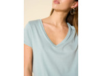 Tee-shirt col V en coton
