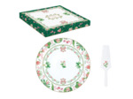 BOTANIC CHIC Plat à tarte + pelle 32cm