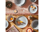 6 assiettes creuses 20cm granit Pampille
