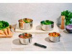Set 4 casseroles 14/16/18/20cm + poignée amovible Click!