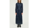 Robe longue à rayures en lurex - LOLLIA