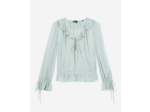 Top manche longue a noeud blue/green