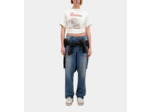 T-Shirt Manches Courtes Avec Print Aigle ecru