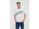 T-shirt manches courtes avec graphisme placé « Good Vibes » avec détails en flocage