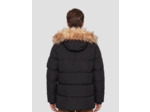 Parka à Parka à capuche avec fausse fourrure amovible avec fausse fourrure amovible