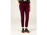 Pantalon droit bordeaux