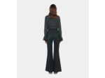 Pantalon Tailleur En Laine Mélangée Noir black