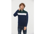 pull camioneur maille fantaisie «color block»