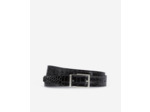Ceinture en cuir effet crocodile noir black