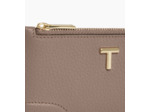Porte cartes zippé Romy en cuir grainé
