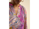 Blouse à imprimé multicolore