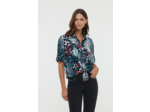 Chemise loose manches courtes allover  «Animal»