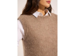 Pull à col rond sans manches