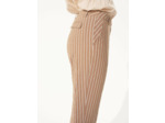 Pantalon droit rayure marron glace