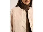 Manteau réversible fausse fourrure faux suède