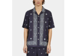 Chemise Imprimée Manches Courtes navy / white