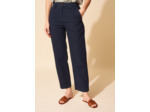 Pantalon jambe large et taille haute