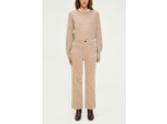 Pantalon droit en velours beige - NANETTE