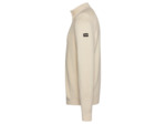Pull zippé côtelé