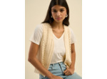Gilet sans manches maille crochetée