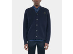 Cardigan En Laine Bleu Marine navy